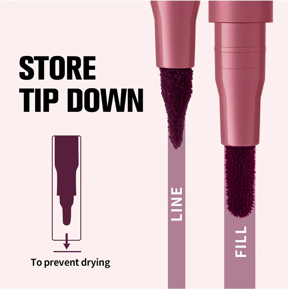 2 in 1 Dual Sided Lip Contour Stain and Liner