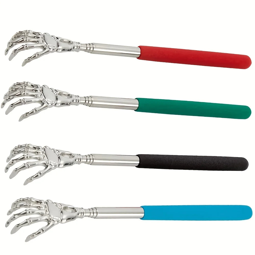 Stainless Steel Retractable Back Scratcher Extendable Body Massager - 12