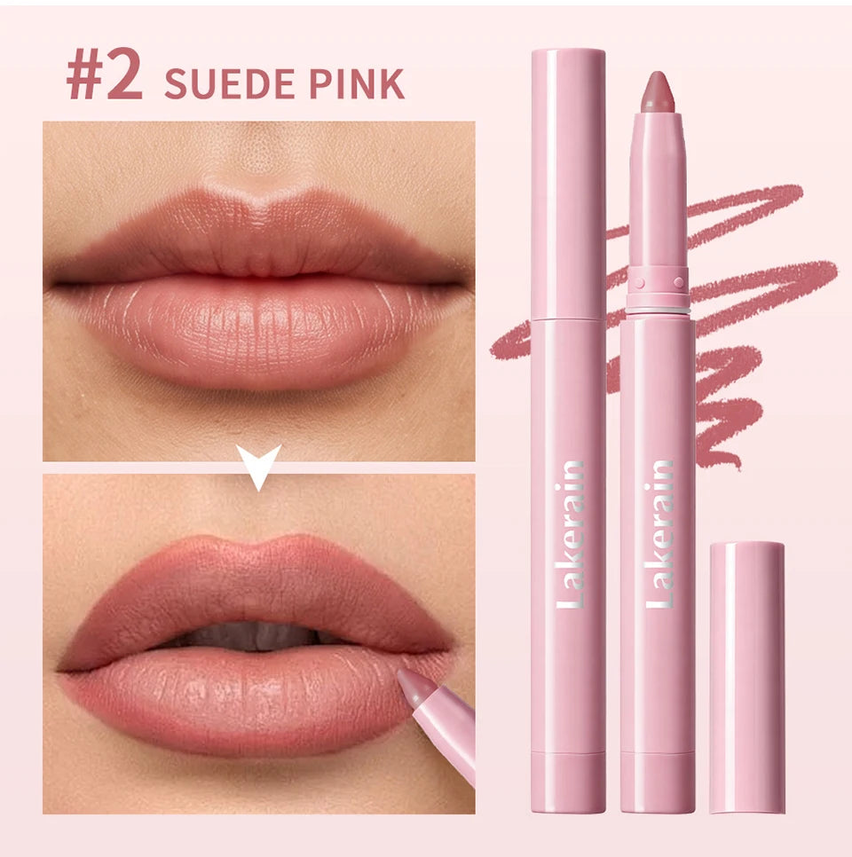 Stain Lip Liner Pencil Waterproof Long Lasting Matte Lip Contour Pen - 12