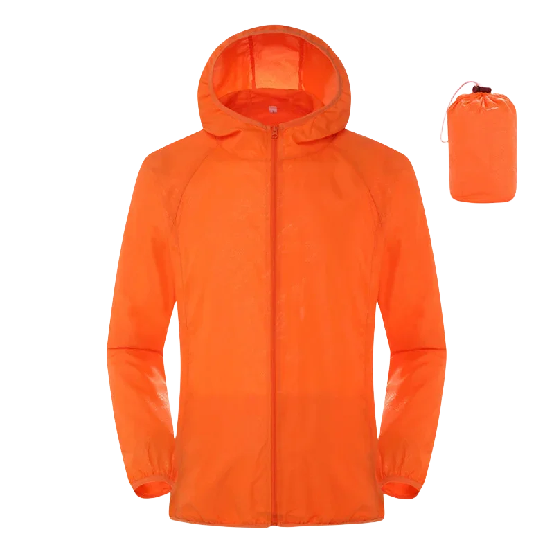 Unisex Lightweight Rain Jacket Waterproof Sun Protection Windbreaker - 13