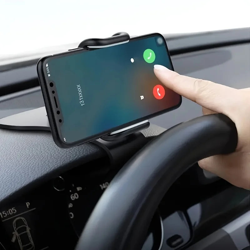 Car Dashboard Phone Holder Clip Rotary Navigation Mount Stand