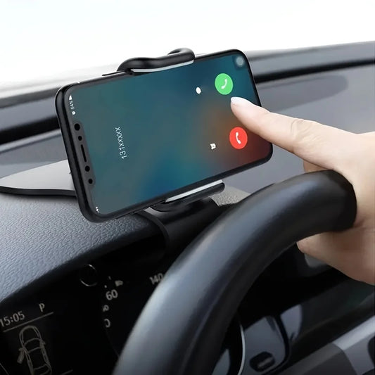Car Dashboard Phone Holder Clip Rotary Navigation Mount Stand