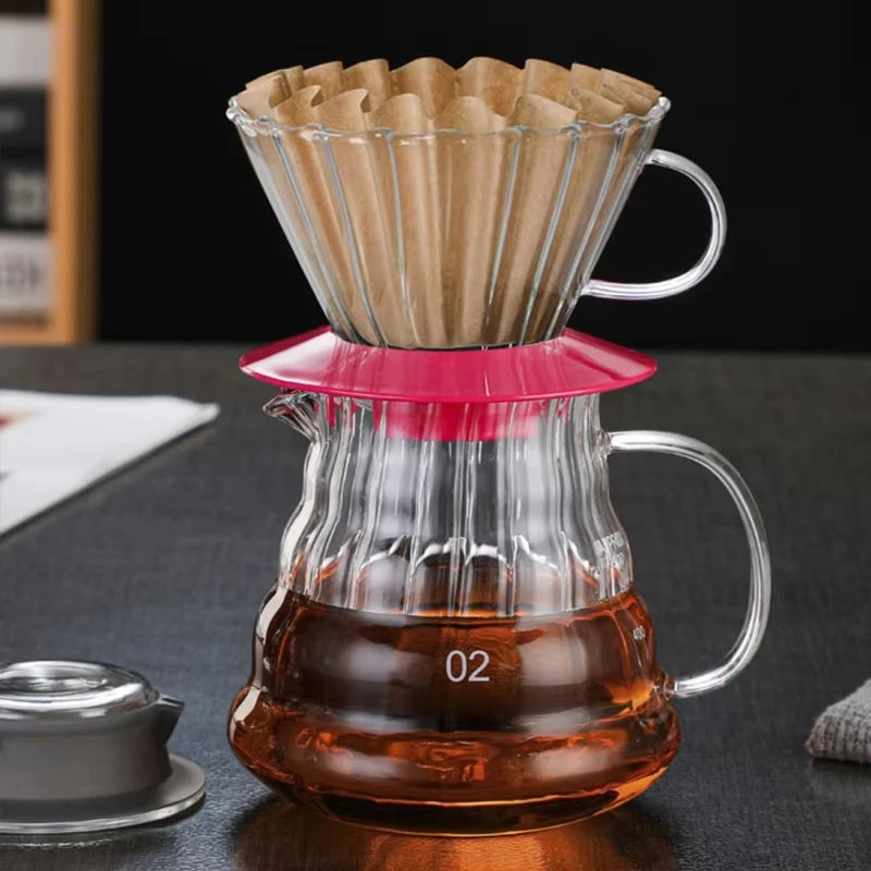 50/100pcs Coffee Filter Paper Bowl Shape Drip Basket for Pour Over Brew
