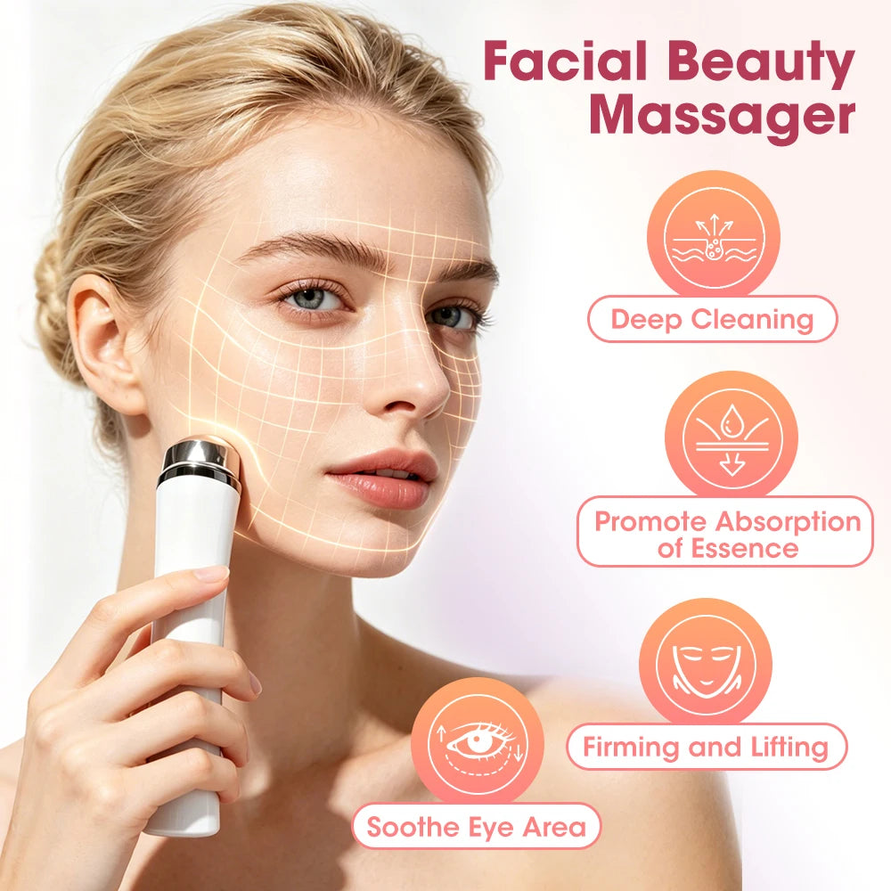 4-in-1 Facial Massager LED Light Skin Lifting Beauty Device