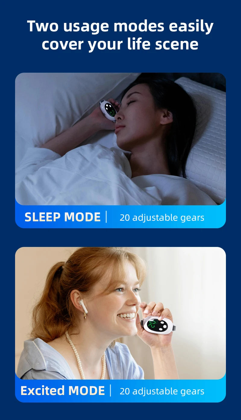 Microcurrent Sleep Aid Device EMS Insomnia Relief Palm Massager