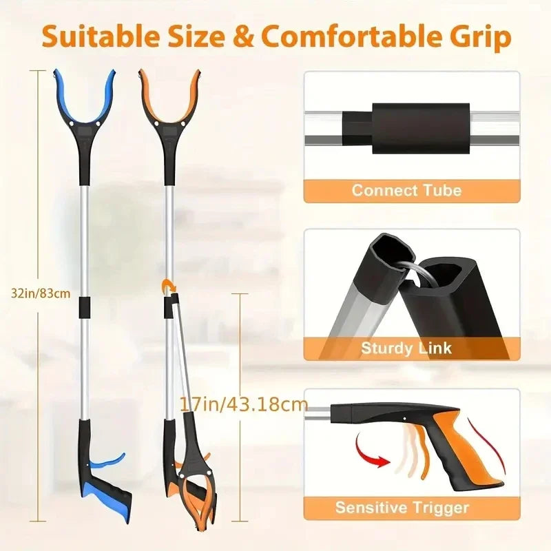 Foldable Grabber Tool Reacher Magnetic Pick Up Helper for Trash - 3