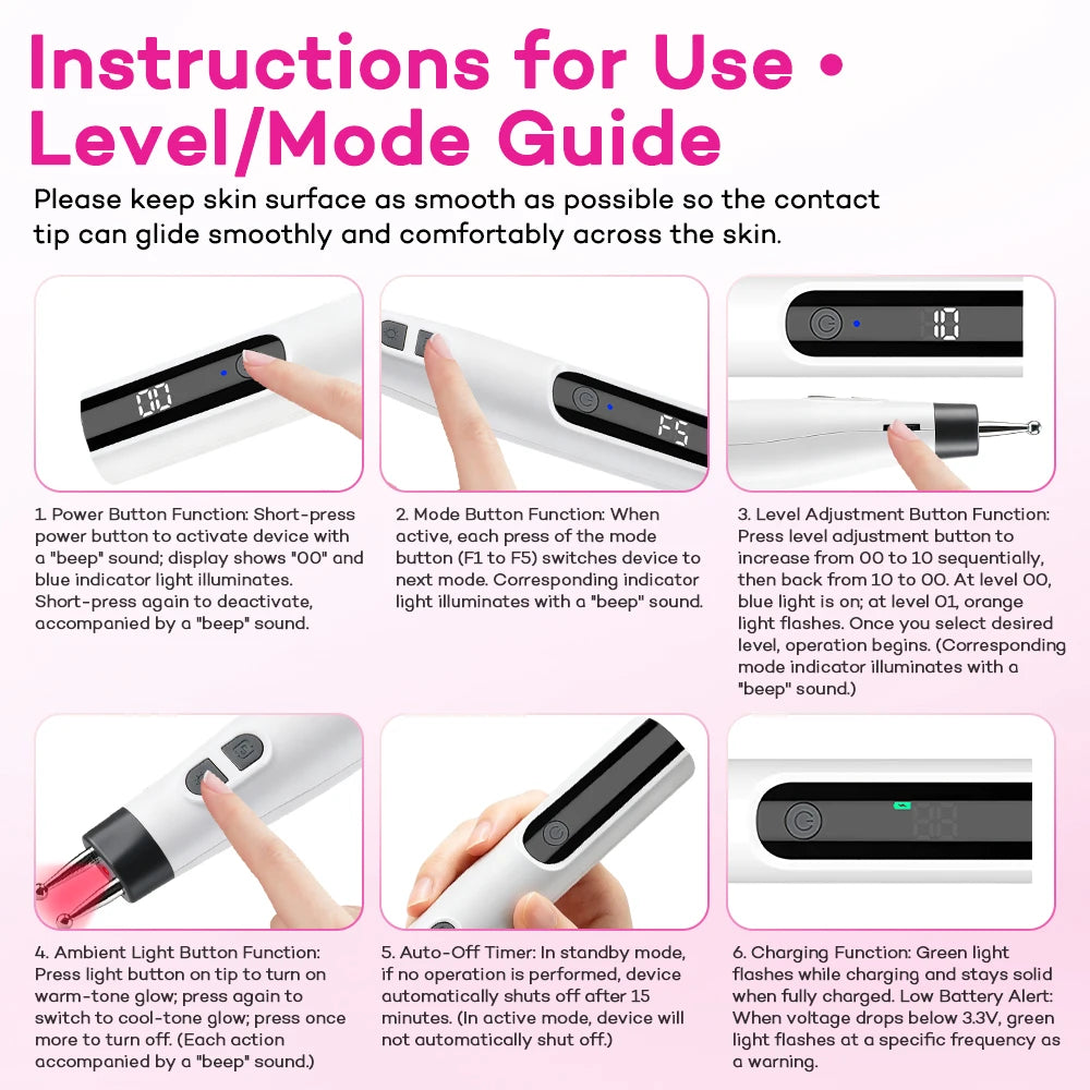 Multifunctional Electric Double Head Meridian Massage Pen
