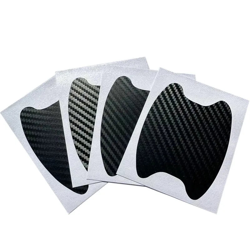 4PCS Car Door Handle Sticker Anti-Scratch Carbon Fiber Protector Film - 14
