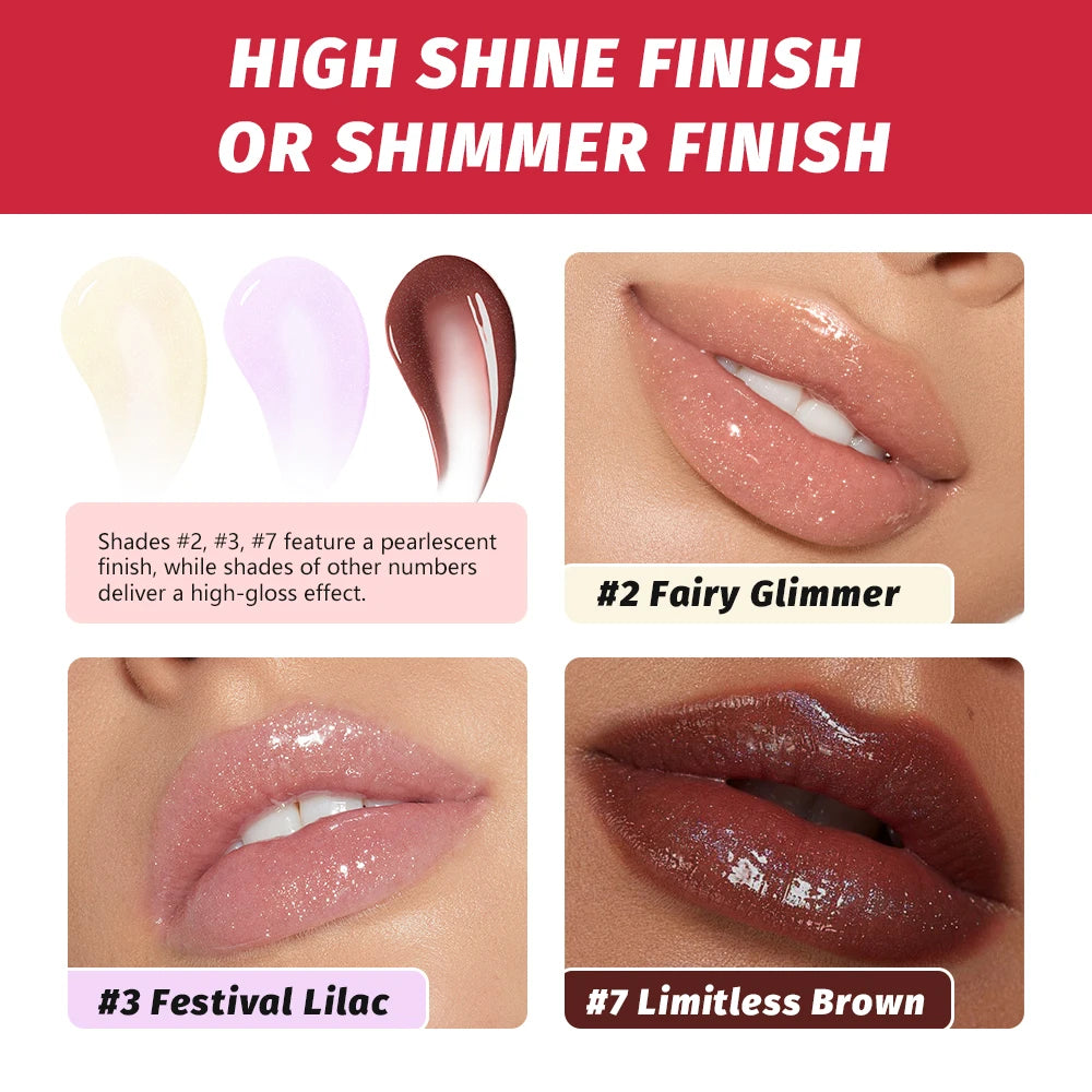 Lakerain Plumping Lip Gloss Hydrating Mirror Shine Lip Gloss