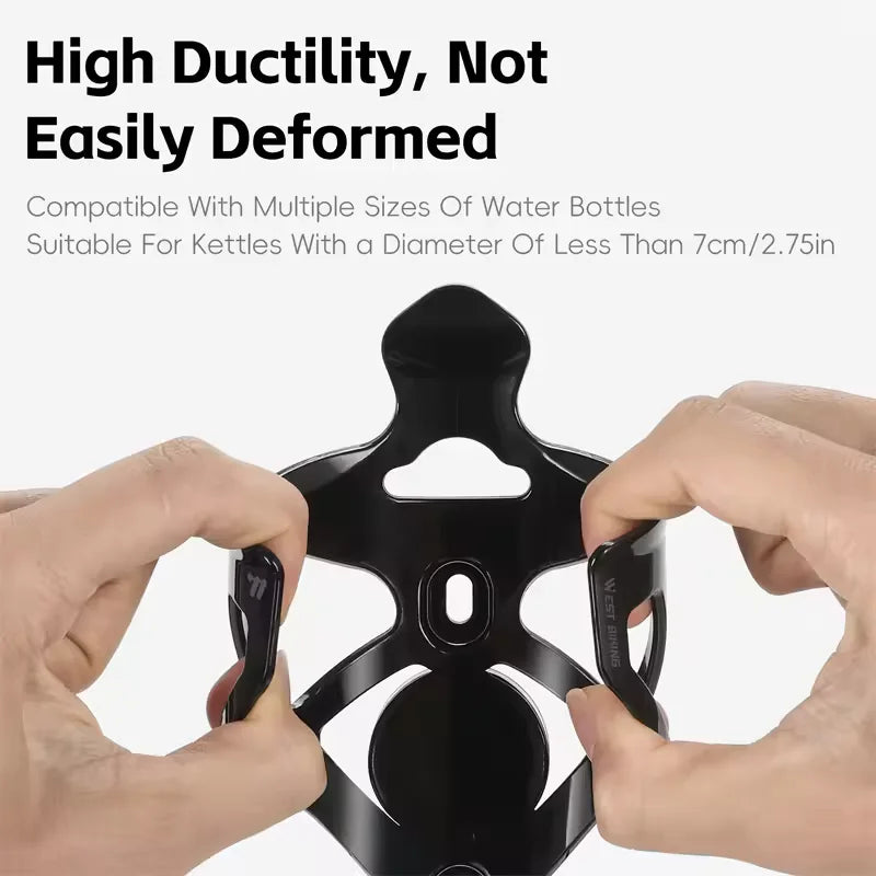 Bicycle Bottle Cage with Anti-Theft Tracker Mount for MTB Road Bikes