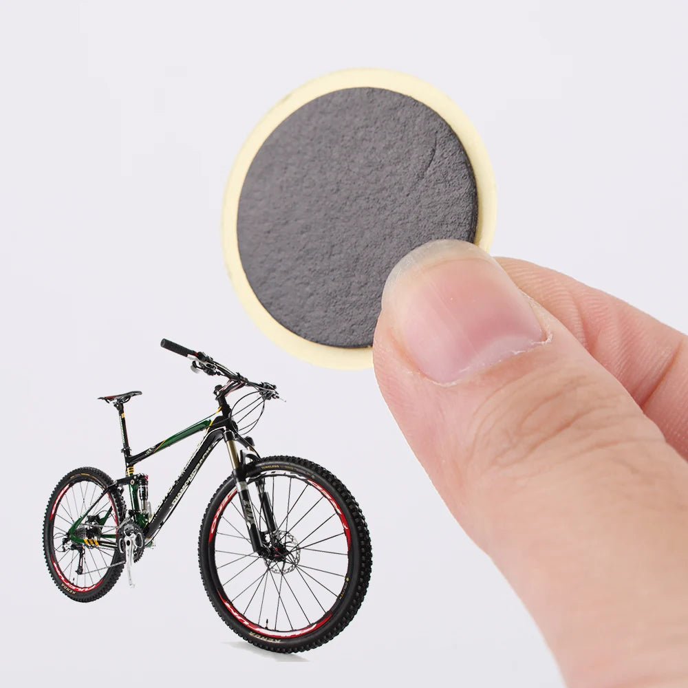 Bicycle Tire Repair Patches Glue Free Inner Tube Puncture Fix Kit - 10