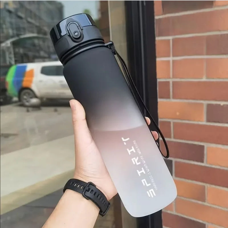 Motivational Sports Water Bottle Leak Proof Gym Jug Travel Cup