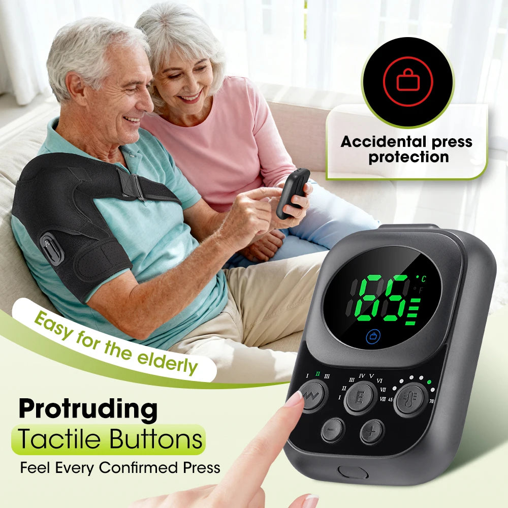 Smart Cordless Shoulder Heating Massager Electric Brace