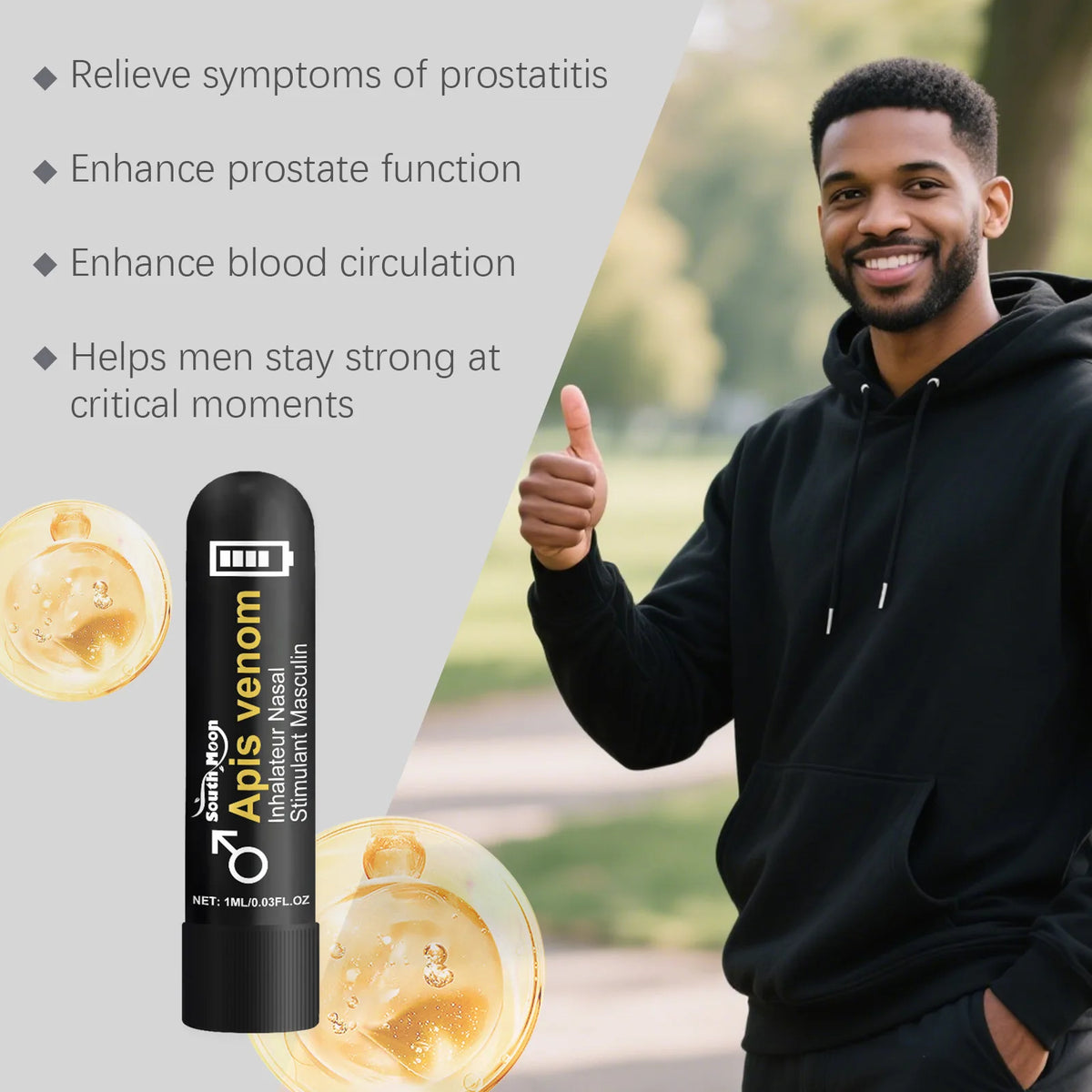 Mens Nasal Suction Stick Dual Function Inhaler