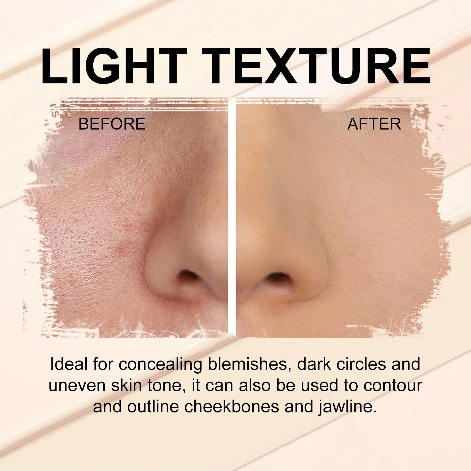 3-Color Cream Concealer Palette Dark Circle Correcting Makeup - 11