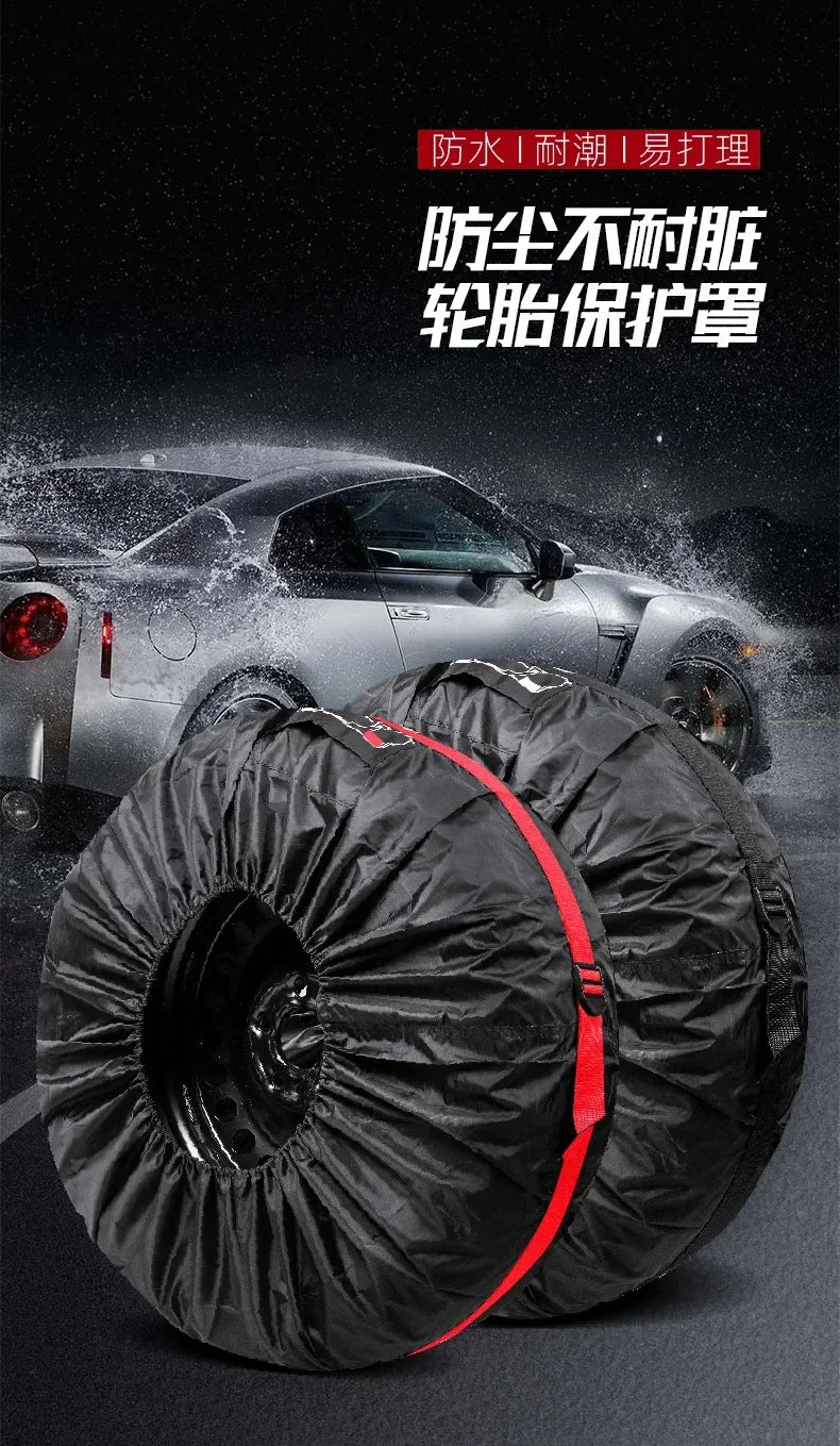 Universal Car Spare Tire Cover Waterproof Dustproof Storage Protector - 7