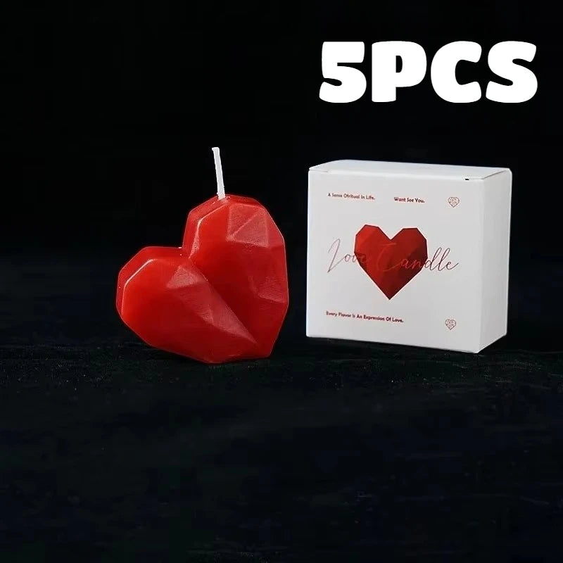 2pc Heart Shaped Scented Aromatherapy Candles Romantic Valentine Gift - 18