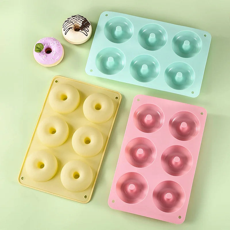 Silicone Donut Mold 6 Cavity Nonstick Baking Pan for Cakes and Pastries - 16