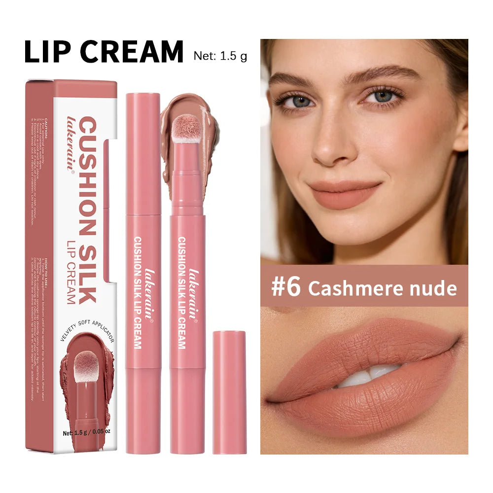 Lakerain Cushion Silk Lip Cream Matte Velvet Lip Glaze Blush - 27