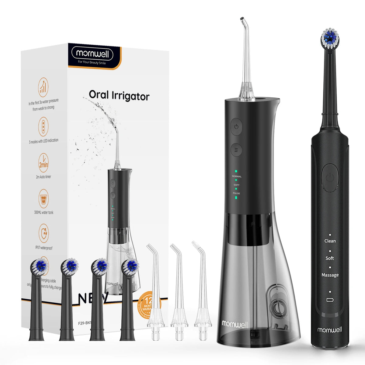 Water Flosser and Electric Toothbrush Combo Oral Clean Kit