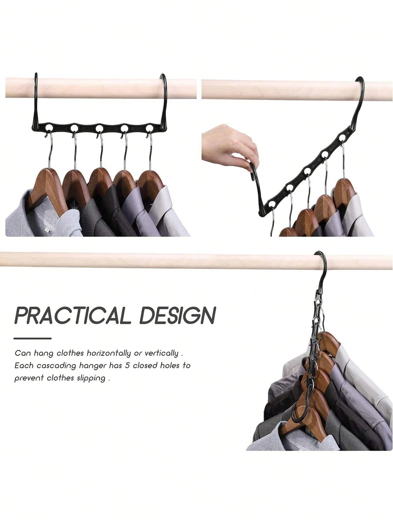 Space Saving Magic Hangers Closet Organizer Clothes Storage Hook Set