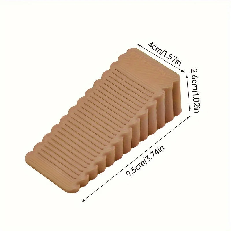 Silicone Door Stop Wedge Heavy Duty Non Slip Floor Protector Door Stopper - 20
