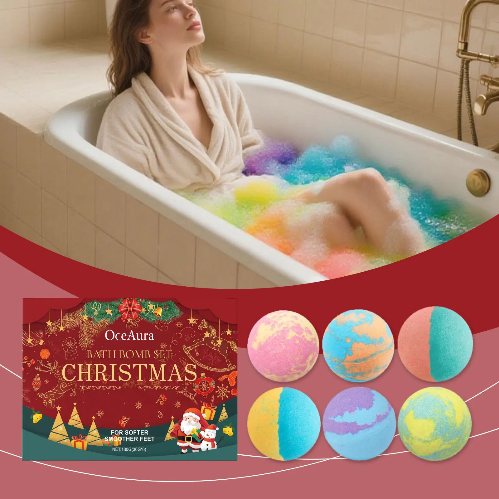 Childrens Bath Bombs Set Moisturizing Aromatherapy Relaxing Ball - 2