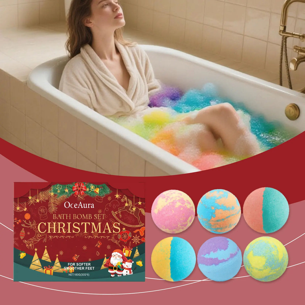 Childrens Bath Bombs Set Moisturizing Aromatherapy Relaxing Ball