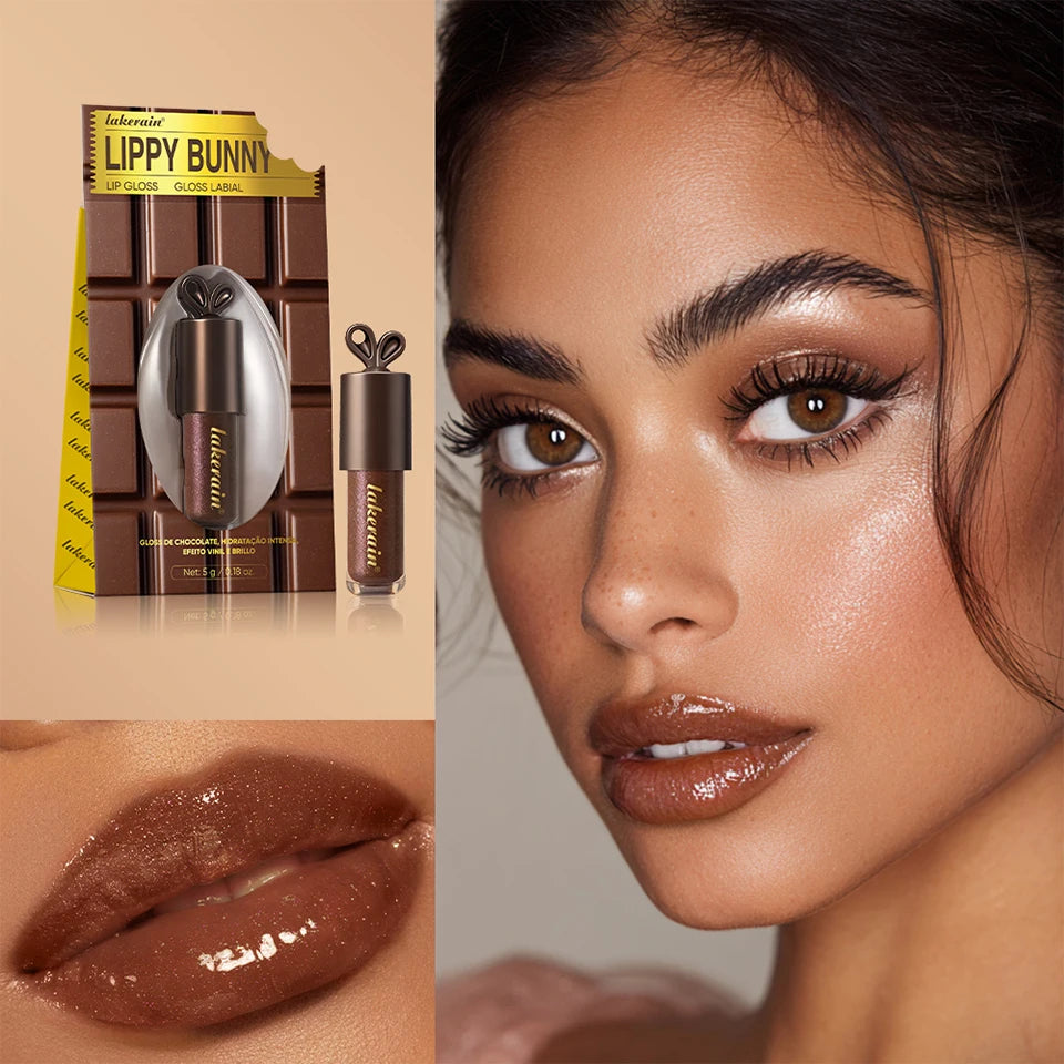 Honey Chocolate Lip Gloss Set Moisturizing Lip Oil Plumper - 21