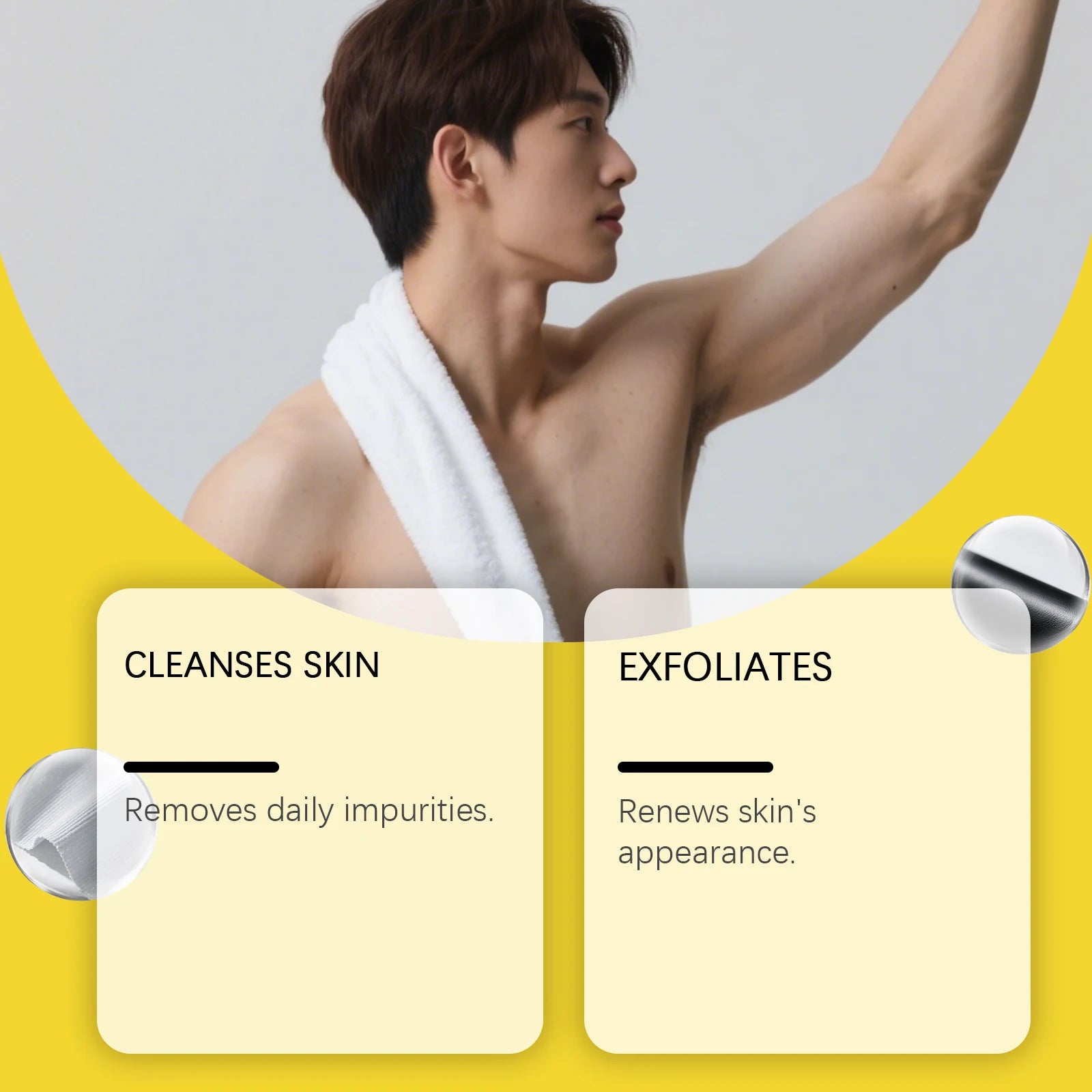 Lemongrass Lemon Exfoliating Bath Sponge Body Cleansing Tool - 8
