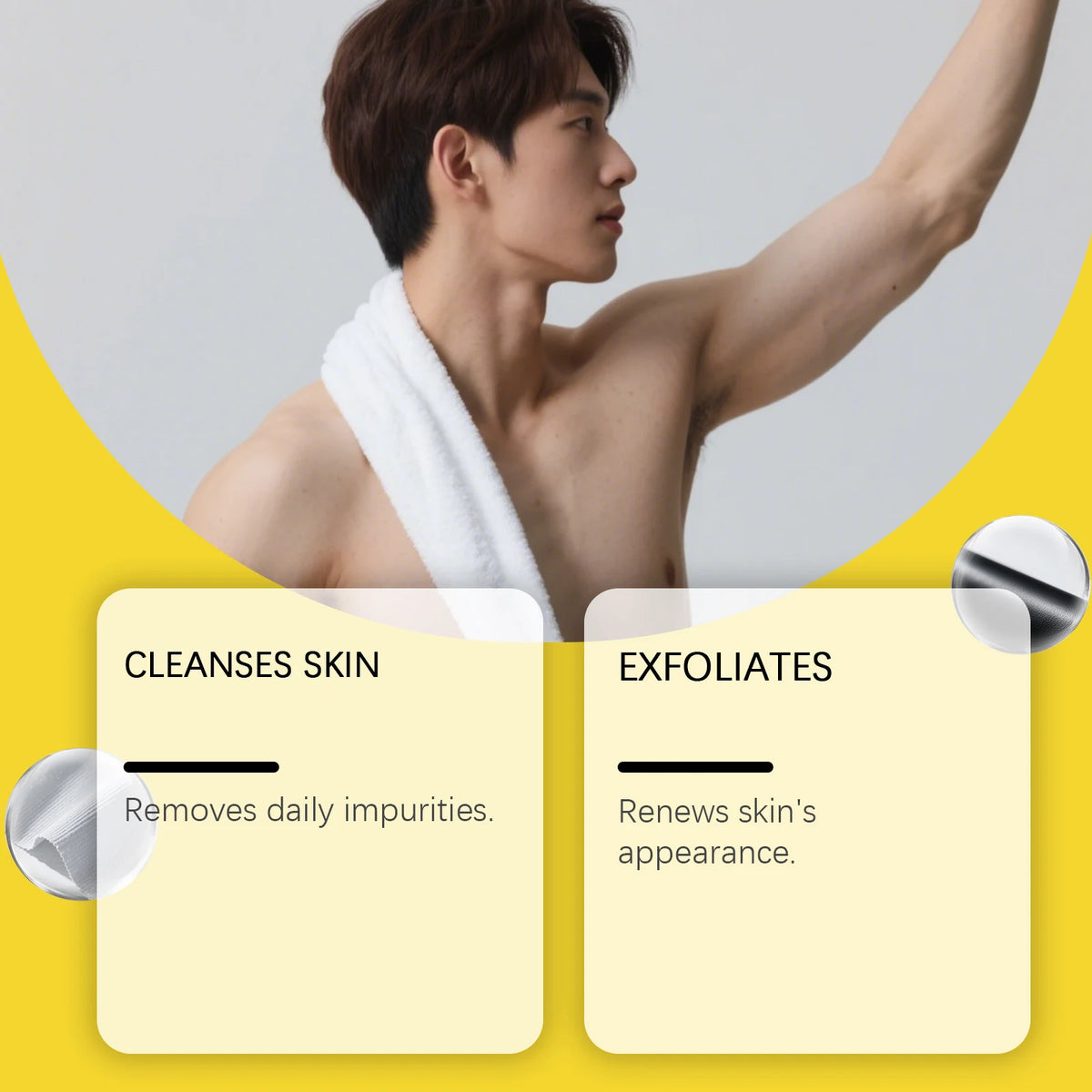 Lemongrass Lemon Exfoliating Bath Sponge Body Cleansing Tool