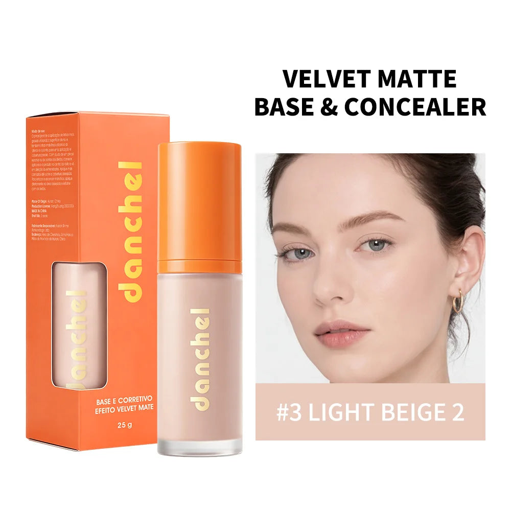 2-in-1 Liquid Foundation & Concealer Matte Face Makeup