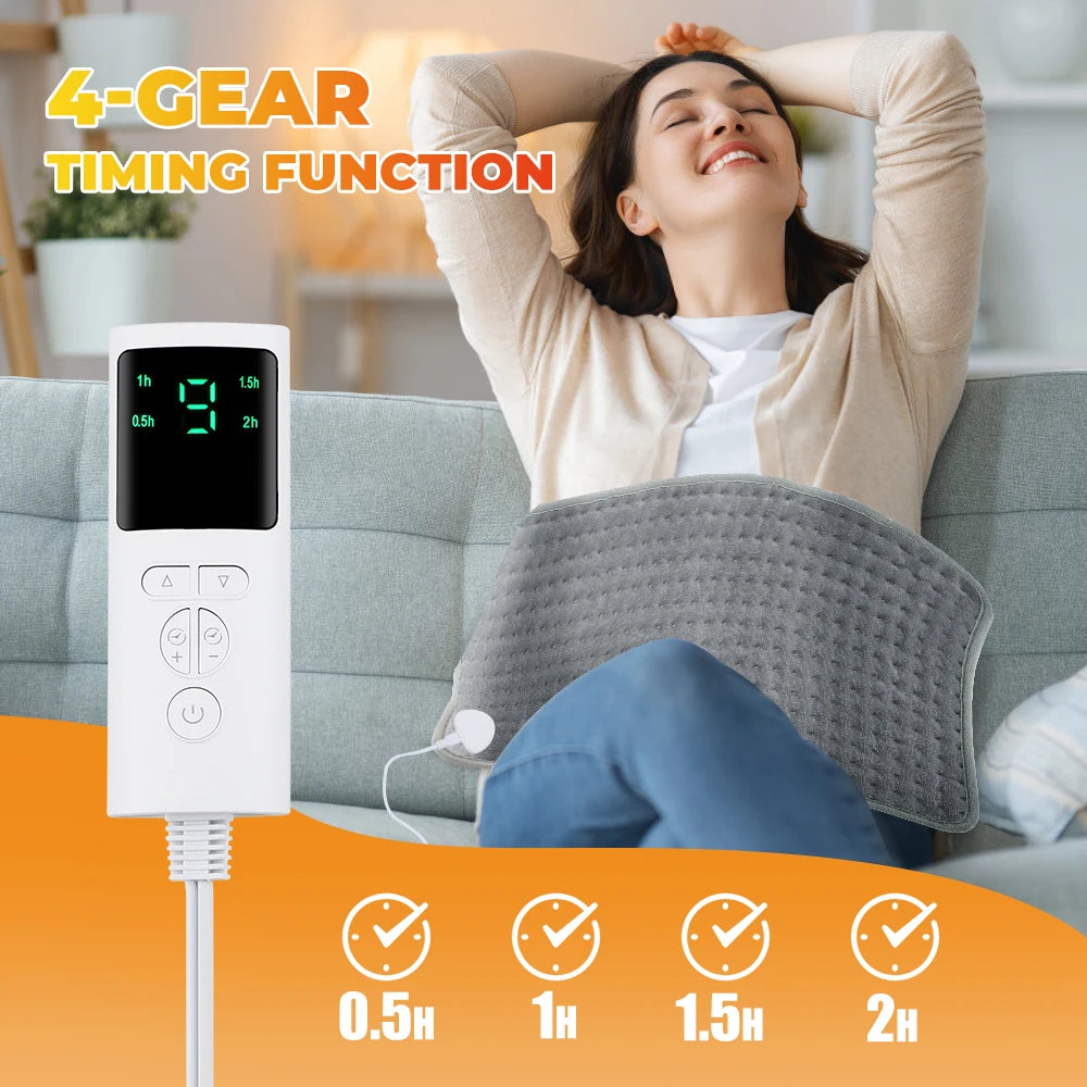 Electric Heating Pad 9 Gear Adjustable Temperature Warm Mat - 11