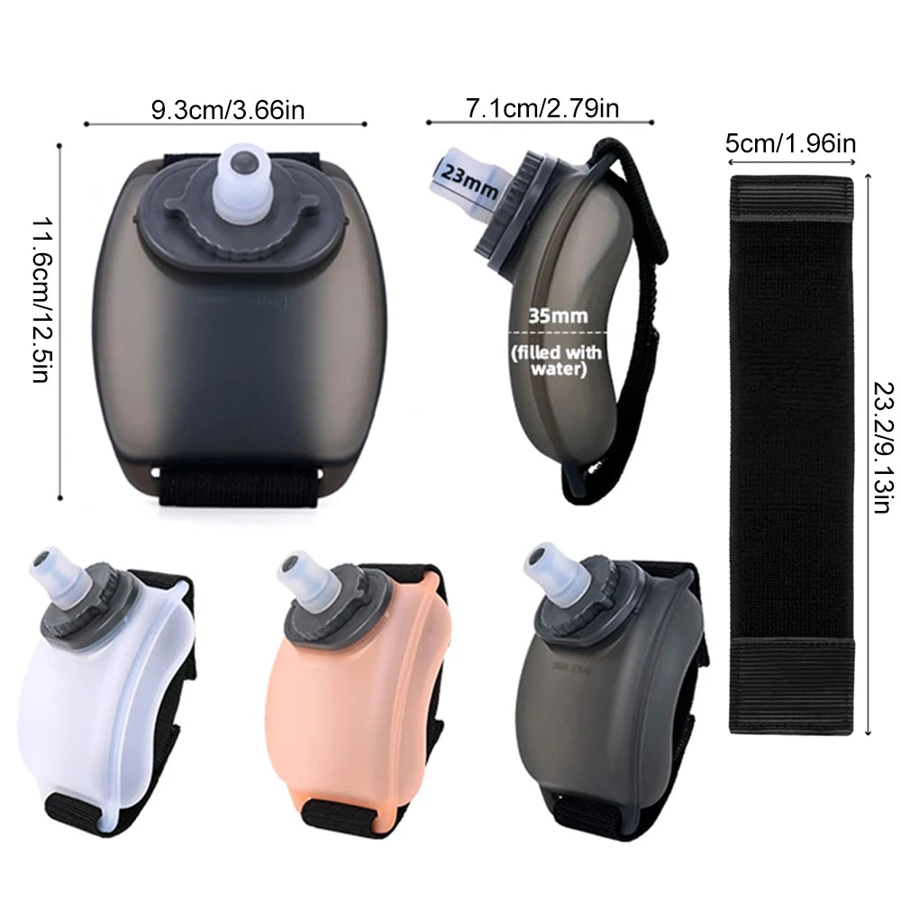 DOMEN Wearable Wrist Water Bottle for Running Cycling and Marathon