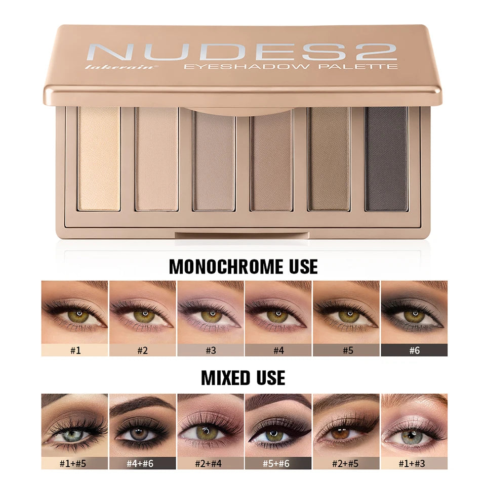 Eyeshadow Palette And Brush Set Natural Matte Nude Makeup Powder - 10