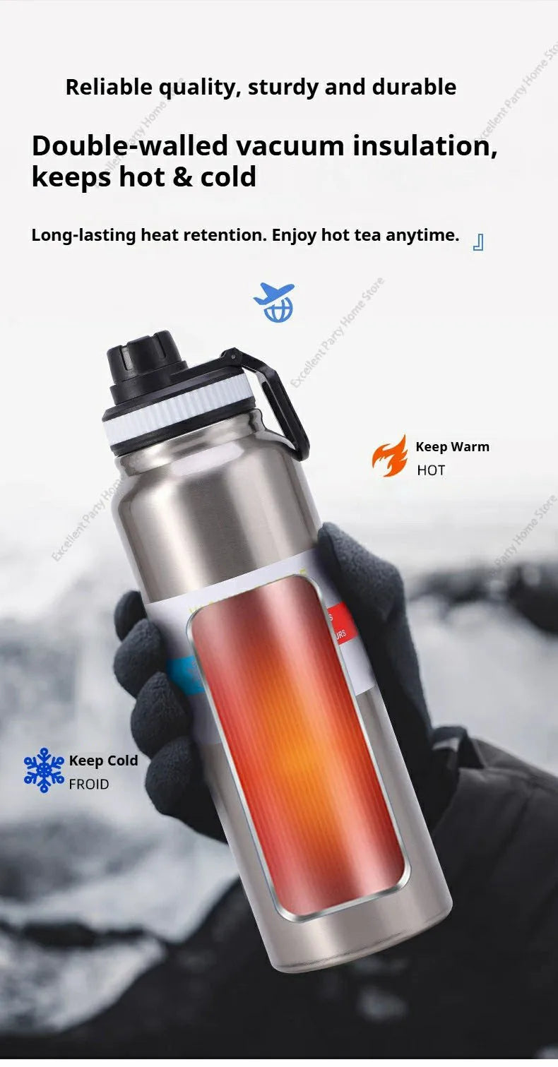 Insulated Stainless Steel Vacuum Flask Thermal Water Bottle Sport Cup - 9