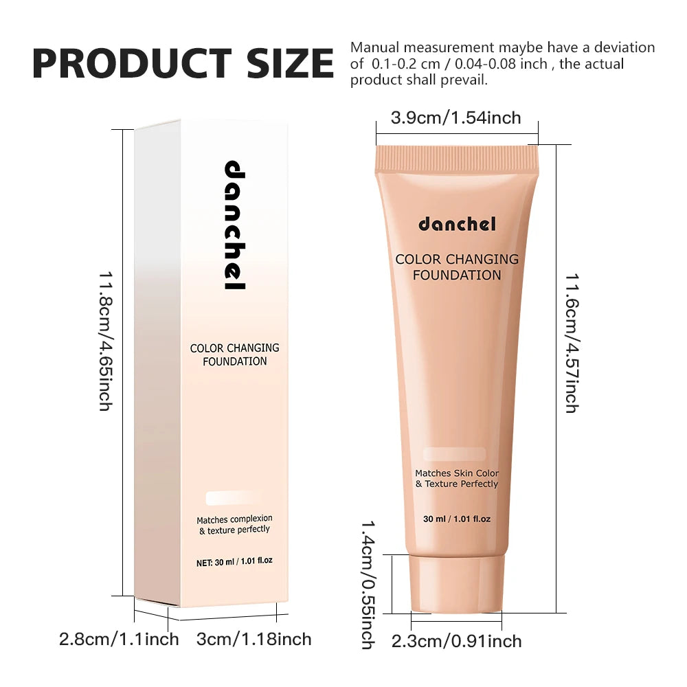 Color Changing Liquid Foundation & Skin Tone Adapting Concealer - 19