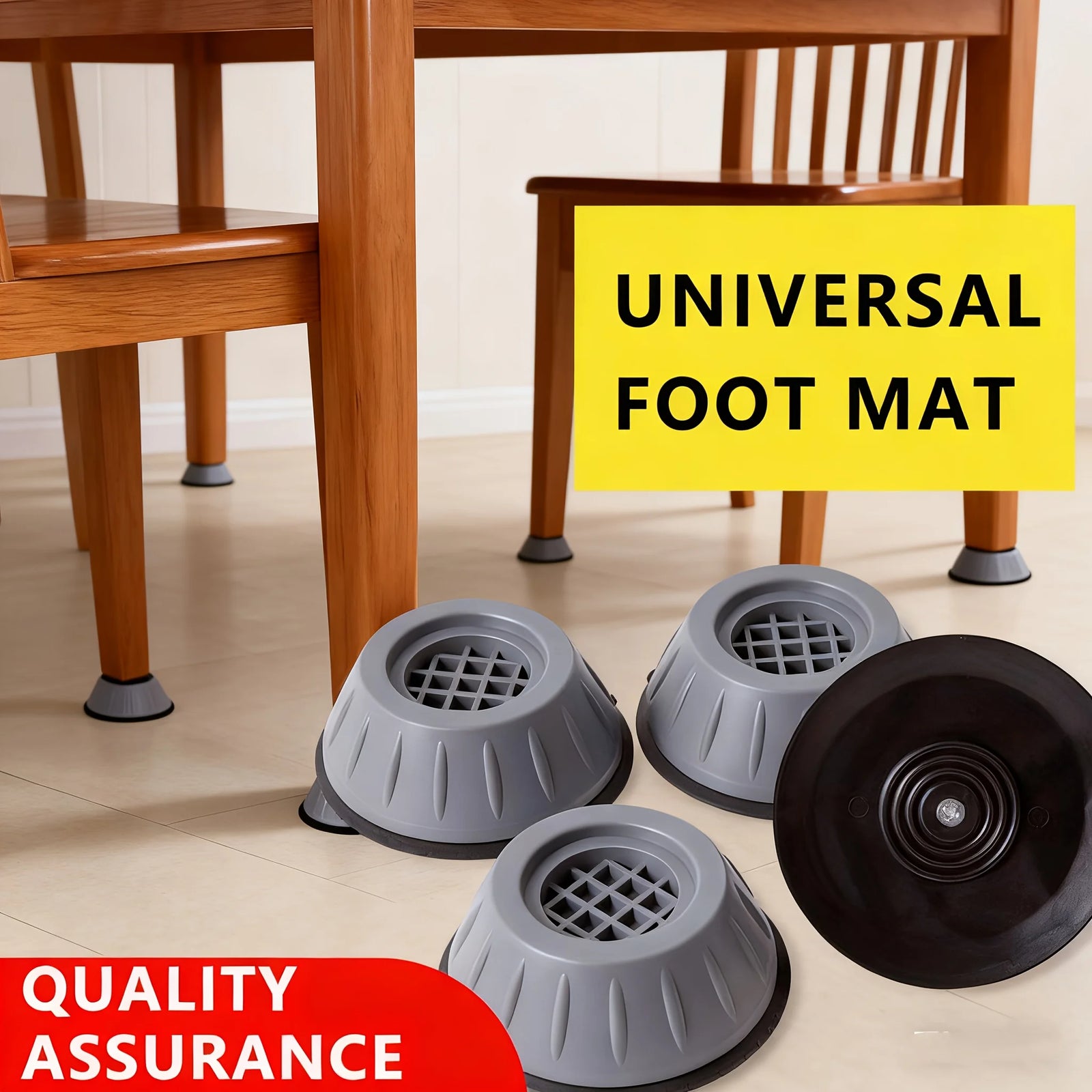 12PCS Anti Vibration Pads Washing Machine Feet Stabilizer Raiser Mat