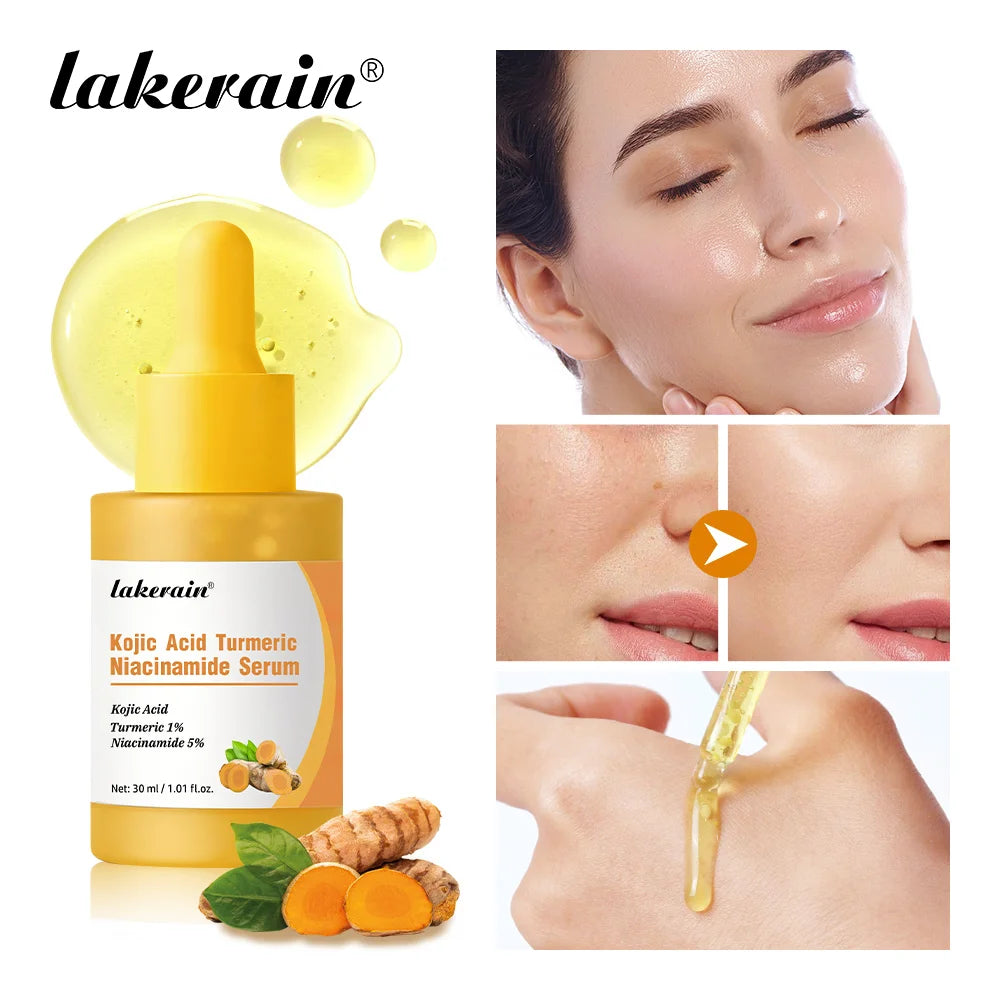 Kojic Acid Turmeric Niacinamide Glow Serum Brightening Facial Care