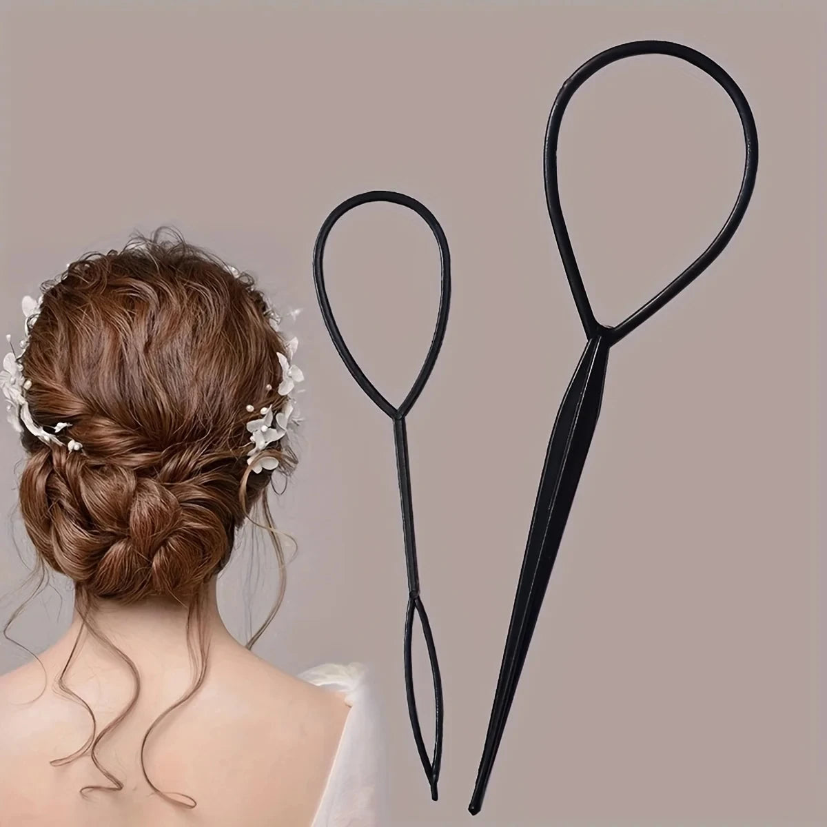 Topsy Tail Hair Braiding Tool Ponytail Maker Styling Accessory Set - 2