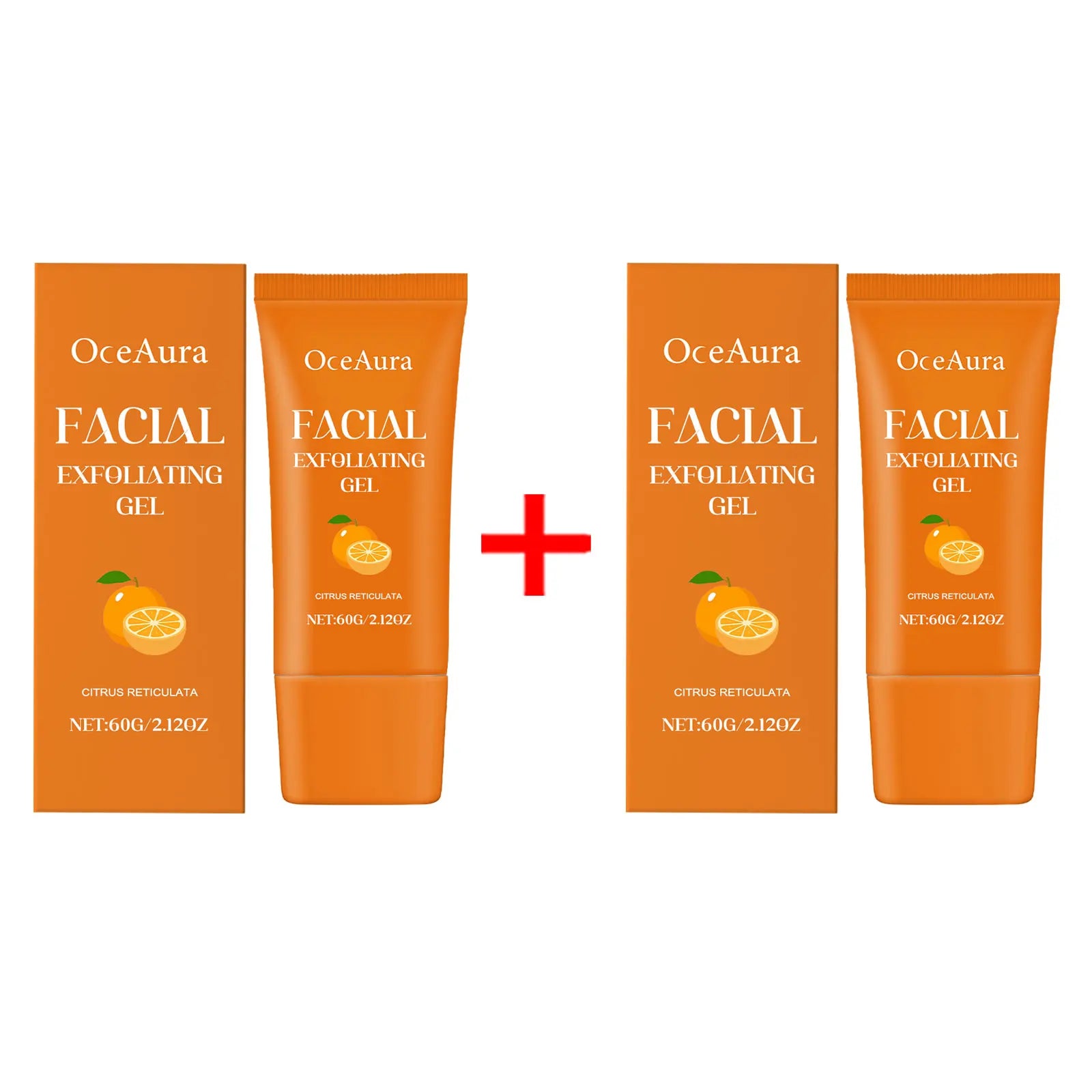 Orange Exfoliating Gel Facial Cleanser & Brightening Scrub - 13