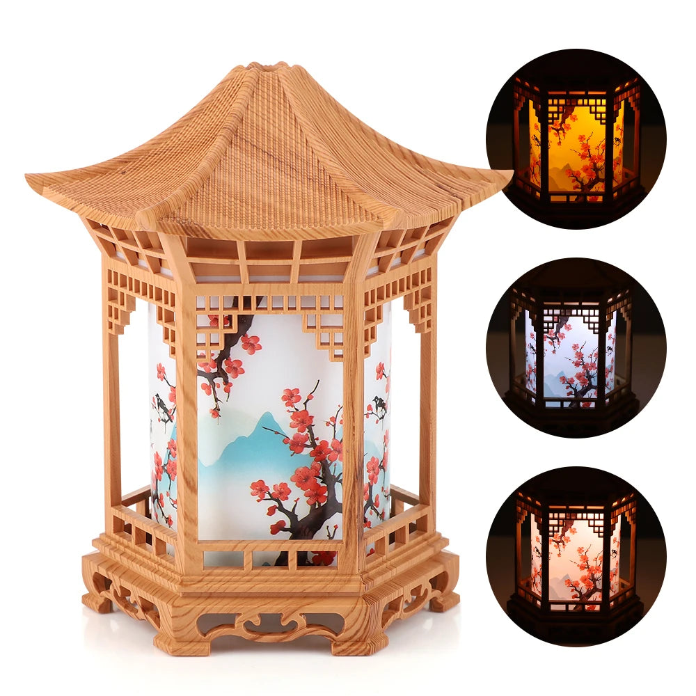 Chinese Style Pavilion Humidifier & USB Night Light - 16