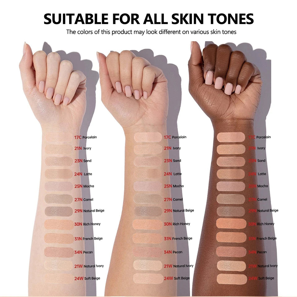 Sunscreen Cushion Foundation Waterproof Long Lasting Concealer - 12