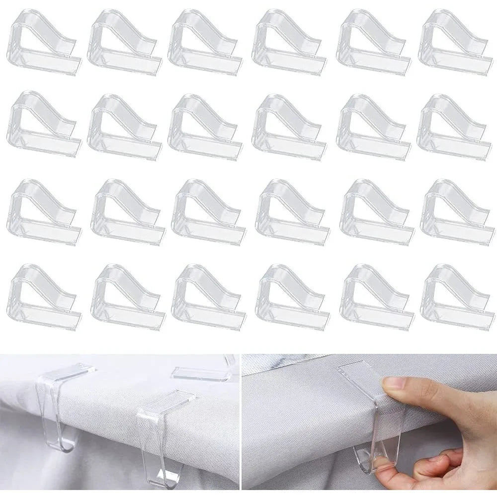 Transparent Tablecloth Clips Non-Slip Picnic Table Cloth Holders