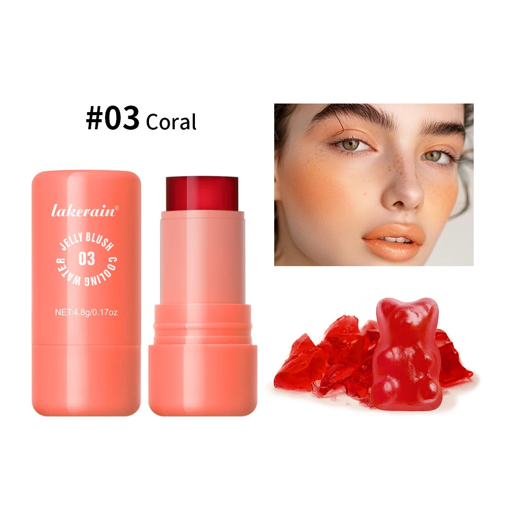 3 in 1 Jelly Tint Stick Hydrating Blush and Lip Tint - 21