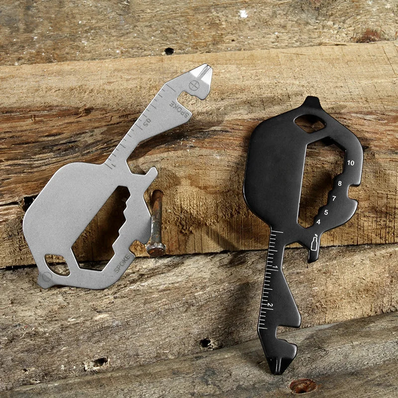 13-in-1 Stainless Steel Keychain Multitool Portable EDC Repair Gadget
