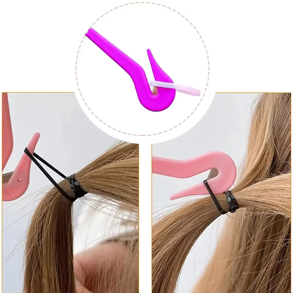 Pain Free Hair Elastic Band Cutter Ponytail Remover Styling Tool - 4