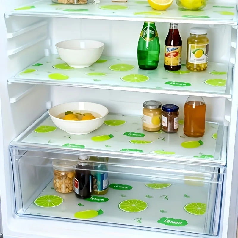 12PCS Refrigerator Mats Waterproof Fridge Liners Non-Slip Shelf Pads - 2