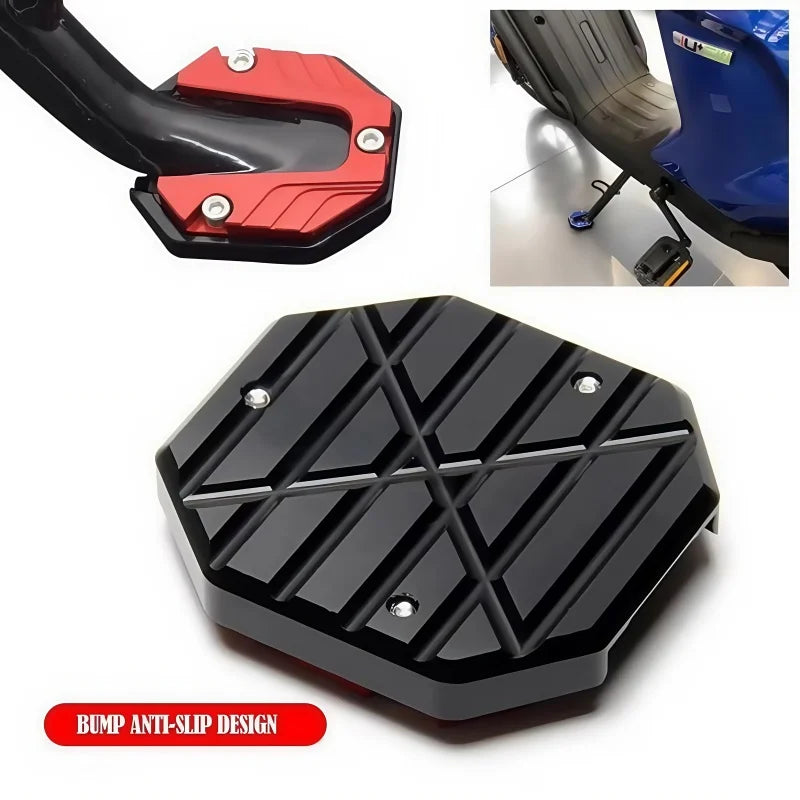 Motorcycle Kickstand Extender Side Stand Extension Pad Support Plate - 4