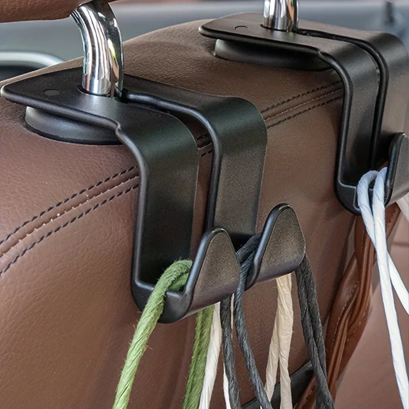 2 Pack Car Seat Back Hooks Multi-Function Headrest Storage Hangers - 10